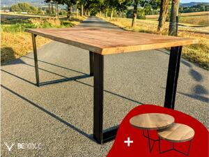 Jídelní stůl Elegante + Konferenční stolek TWO Bro set Velikost Desky: 4000x1000 (mm)