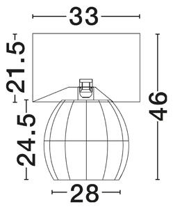 Moderní stolní lampa Umi přírodní