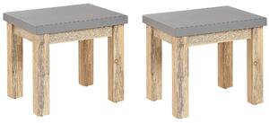 Sada 2 zahradních židlí OSTUNI Beton Šedá