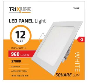 LED Podhledové svítidlo SQUARE LED/12W/230V 2700K