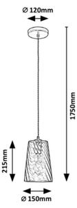 Rabalux - Lustr na lanku 1xE27/40W/230V
