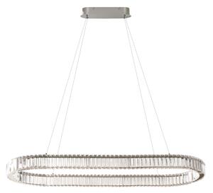 Závěsné svítidlo Spark Oval Ch + Remote chromové 71 W