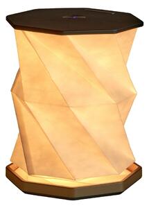 Černá LED stolní lampa (výška 18 cm) Twist Hexagon – Gingko