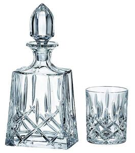 Crystal Bohemia Sheffield line whisky set (1+6)