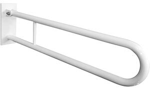 Bemeta Design HELP: Madlo, 600 mm, ve tvaru U, sklopné, s krytkou, bílá - 301607273