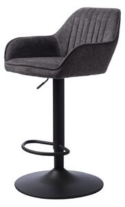 Tmavě šedá barová židle s nastavitelnou výškou Nolan – Unique Furniture