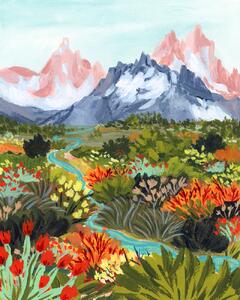 Ilustrace Autumn Mountains, Sarah Gesek, (30 x 40 cm)