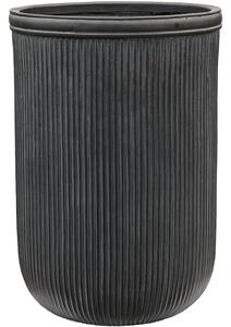 Obal Vertical Rib - Cylinder antracitová, průměr 45 cm
