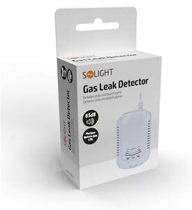 SOLIGHT Detektor úniku hořlavých plynů 85dB, bateriová záloha, bílý