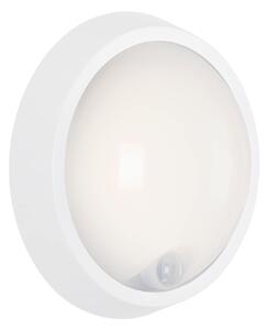 BRILONER LED venkovní svítidlo s čidlem, pr. 17 cm, 12 W, bílé IP44 BRILO 3352-016