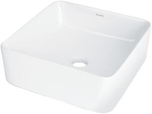 Deante Umyvadlo na desku Jasmin 34,5x34,5 cm - CDJ 6U3S, keramika