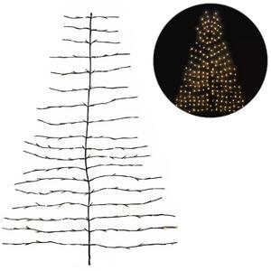 LED nástěnný vánoční stromeček ZIGGY, hnědý - více velikostí Velikost: XS