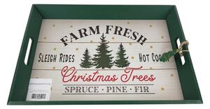 Vánoční dřevěný podnos CHRISTMAS - více variant Varianta: Farm fresh