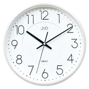JVD Bílé nástěnné tiché netikající hodiny JVD HX2495.2 (JVD Bílé nástěnné tiché netikající hodiny JVD HX2495.2)