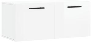 Nástěnná skříňka bílá s vysokým leskem 80x36,5x35 cm kompozit