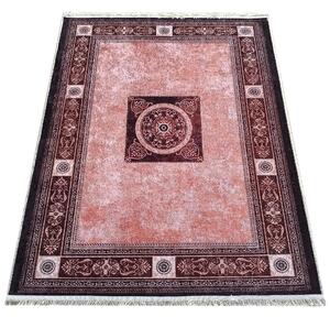 Makro Abra Moderní kusový koberec protiskluzový Horeca-New 138 Klasický pomerančový hnědý Rozměr: 80x150 cm
