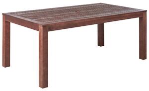 Zahradní jídelní stůl TUSCANIA 180 cm 100 cm Eukalyptové dřevo Tmavě hnědá