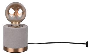 Šedá sametová stolní lampa (výška 11 cm) Judy – Reality
