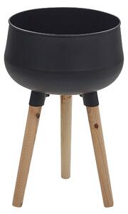 Květináč na stojanu AGROS 30 cm Kov Černá