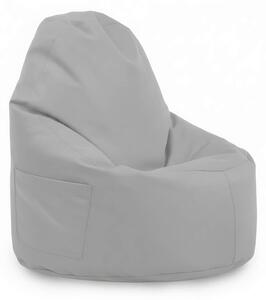 Sedací vak Primabag Porty plyš šedá