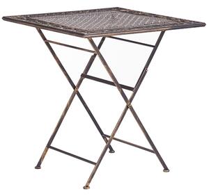 Bistro stolek BORMIO 70 cm 70 cm Kov Černá