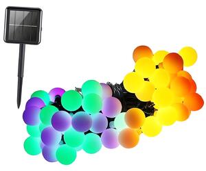 Verk 12297 Solární dekorační řetěz girlanda 40 LED, 690 cm, Multicolor