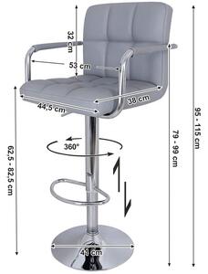 Barové židle LJB93G 2ks