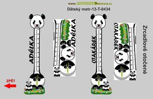 Dětský metr-13 Panda, Dětské samolepky na zeď