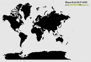 Mapa Světa - 02, Samolepky na zeď