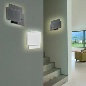 LED nástěnné svítidlo Clover square bílé – Bílá