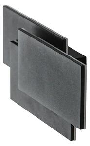 LED nástěnné svítidlo Clover square černé – Černá