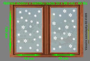 Vánoční samolepky-02, Samolepky na okno