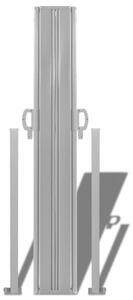 Zatahovací postranní markýza / zástěna 160x600 cm Černá