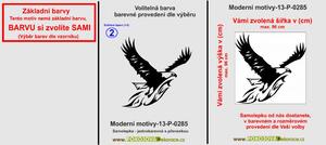 Moderní motivy-13 Let orla, Samolepky na zeď
