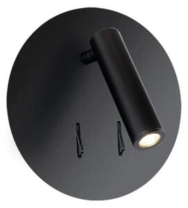 LED nástěnné svítidlo Faro černé – Černá