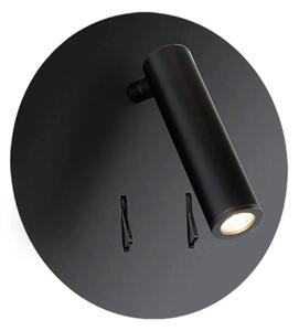 LED nástěnné svítidlo Faro černé – Černá