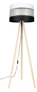 Stojací lampa CORAL 1xE27/60W/230V béžová/černá/bílá/zlatá