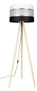 Stojací lampa CORAL 1xE27/60W/230V béžová/černá/bílá/chrom