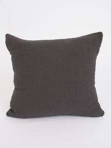 MK Lůžkoviny Mušelínový povlak na polštář 40 x 40 cm - Alexia Duo cappuccino/tmavě šedá