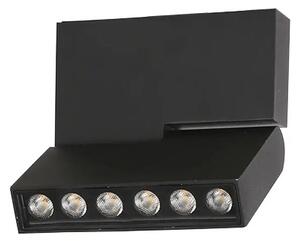 LED bodové světlo Leon černé – Černá