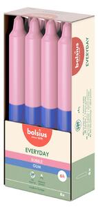 SVÍČKA KÓNICKÁ VONNÁ BUBBLE GUM 180X21MM, 8KS