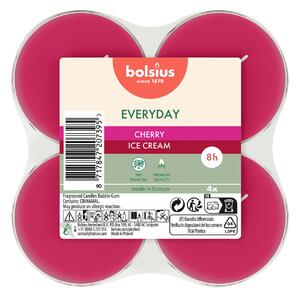 SVÍČKY ČAJOVÉ MAXI CHERRY ICE CREAM, SADA 4KS
