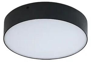 Moderní LED stropní svítidlo Monza II R 30 3000K černé – Černá