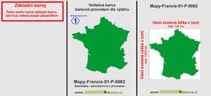 Mapy Francie - 01, Samolepky na zeď