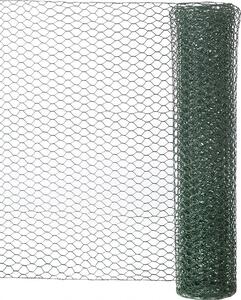 Zelený trojitý plot pro zvířata, výška 0,5 m x šířka 3 m, velikost ok 13 x 13 mm