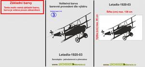 Letadla-1920-03, Samolepky na zeď