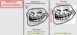 Troll Face silueta, Samolepky na zeď