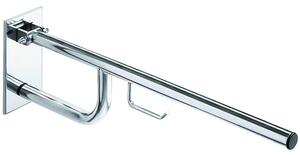 Bemeta Design HELP: Madlo, 850 mm, s držákem TP, sklopné, s krytkou, nerez, lesk - 301607781