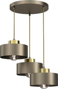 Lustr na lanku MARTI 3xE27/15W/230V mosaz/zlatá