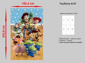 Dětské tapety, ToyStory, Walltastic - 152x243cm